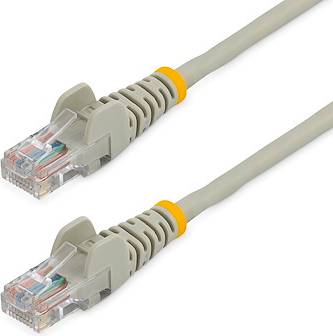 StarTech Snagless UTP Cat5e RJ45 - RJ45 M-M Grey 5m
