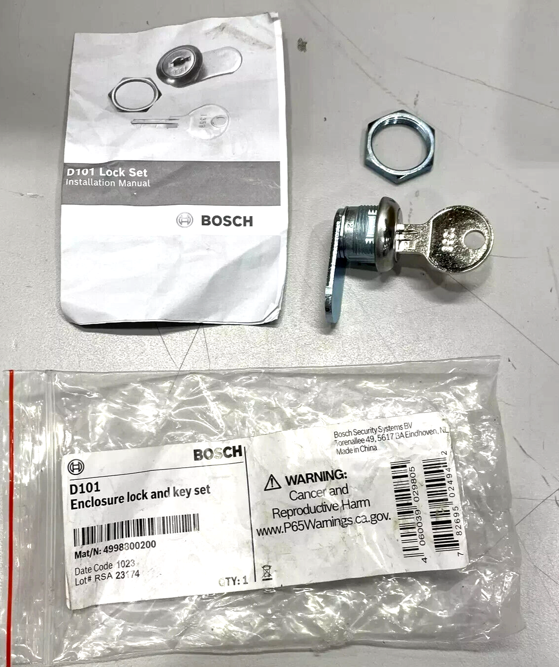 Bosch Security Video Lock Key Set
