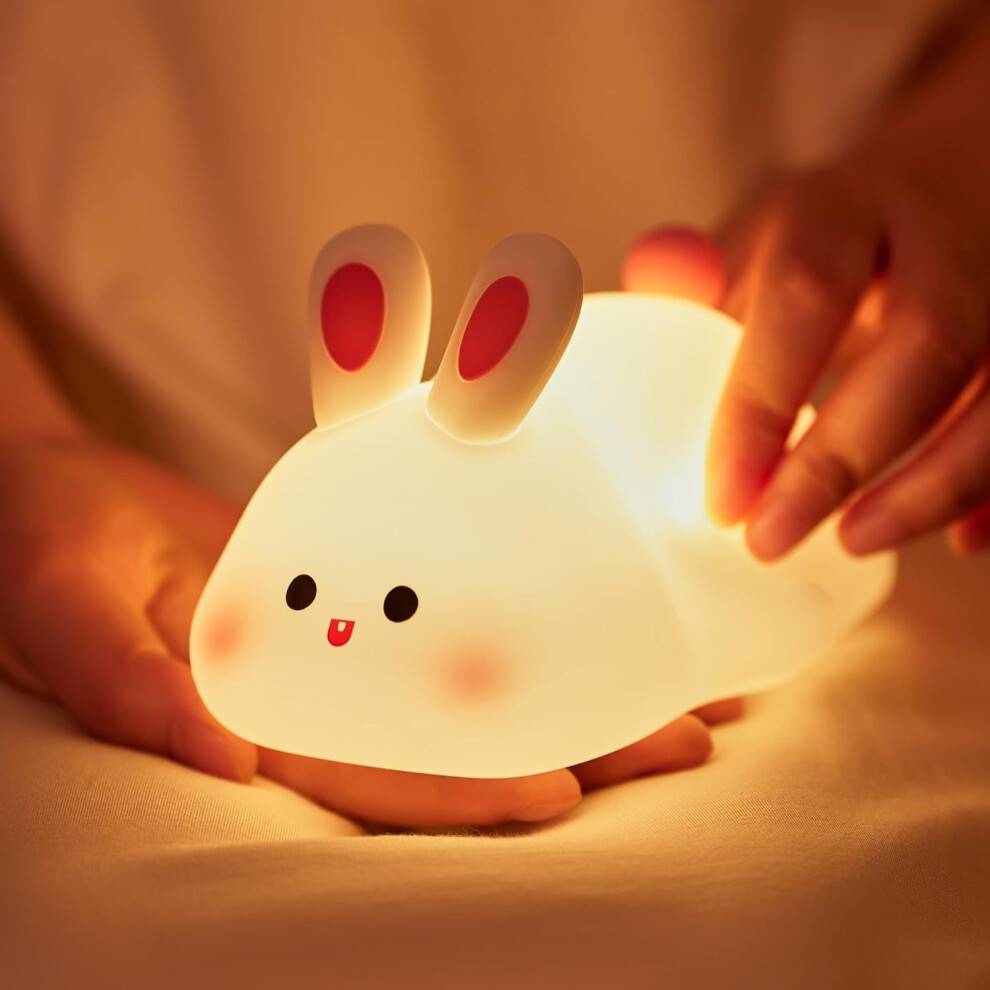 Chronus Big Face Rabbit Adorable LED Night Light