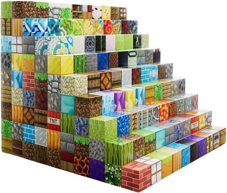 200Pcs Minecraft Magnetic Building Blocks