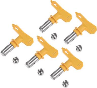Uxcell 5pcs Reversible Spray Tips For Airless Sprayer