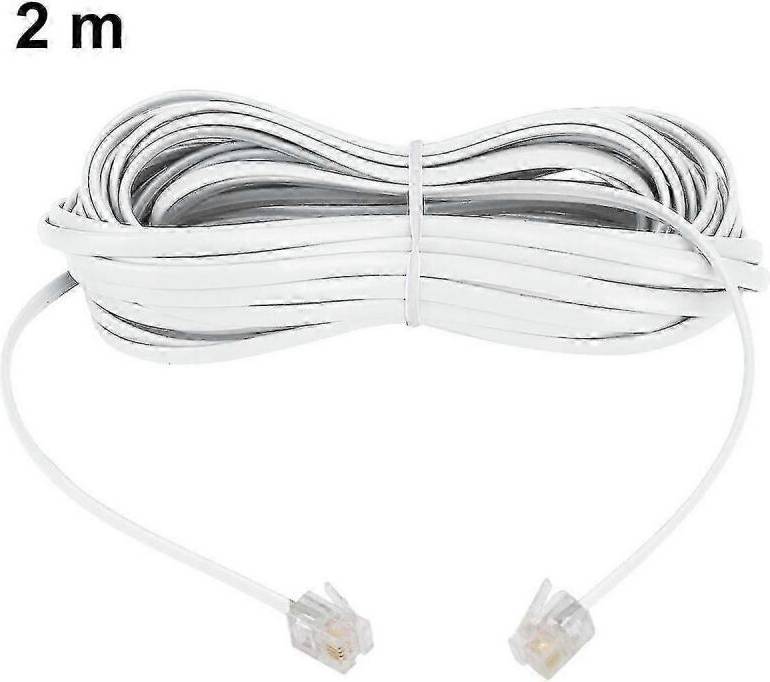 Telephone Cable To Male Modular Rj11 Plug