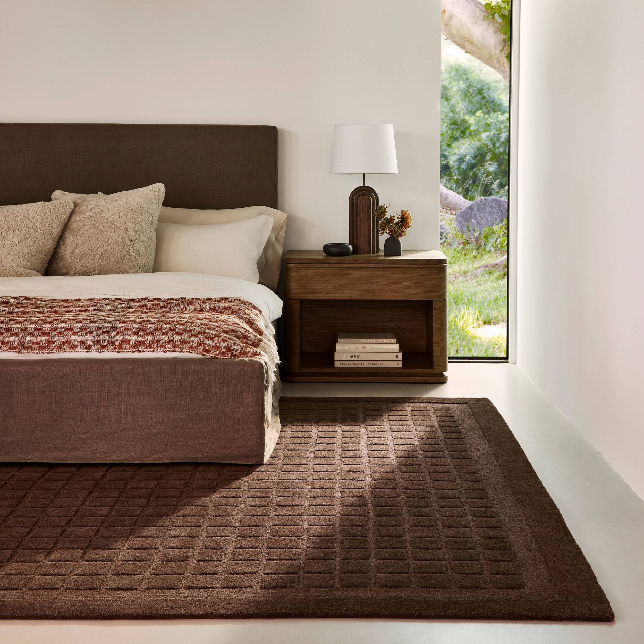 Wool area rugs Nuloom Checkered Wool Area Rug