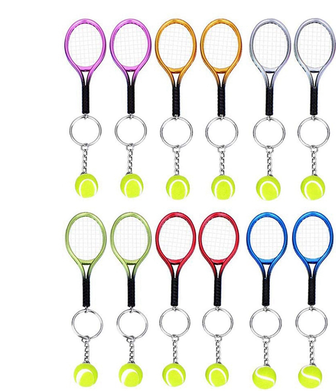 Saudism Mini Tennis Racket Keychain Key Ring - Sport Lovers
