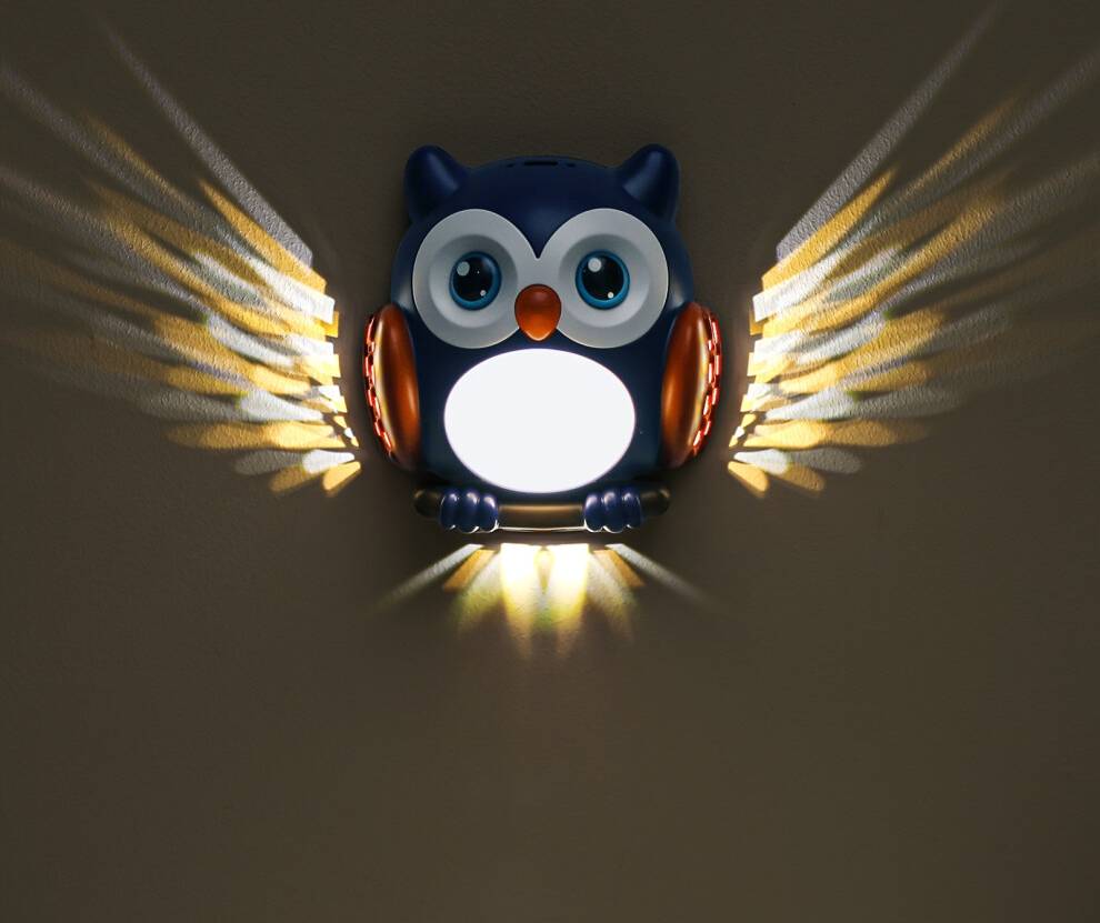 Cute Rechargeable LED Owl Motion