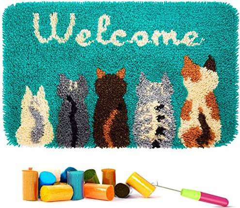 Rug making kits Latch Hook Cats Rug Kits