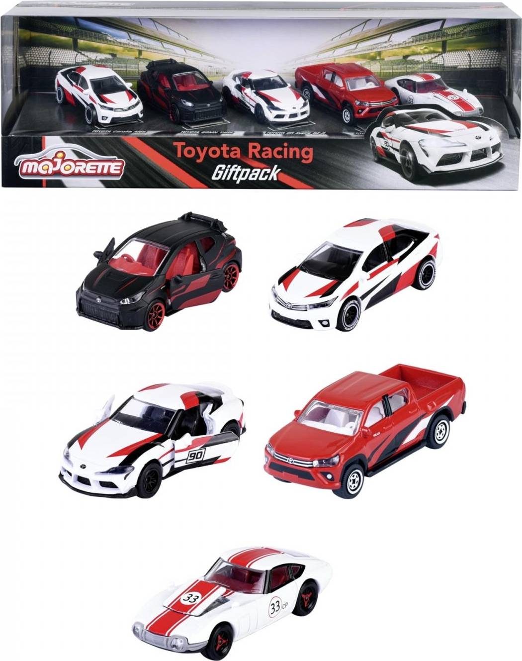 Auto modello Toyota Racing 5 pz Modello pronto, già assemblato Modello auto