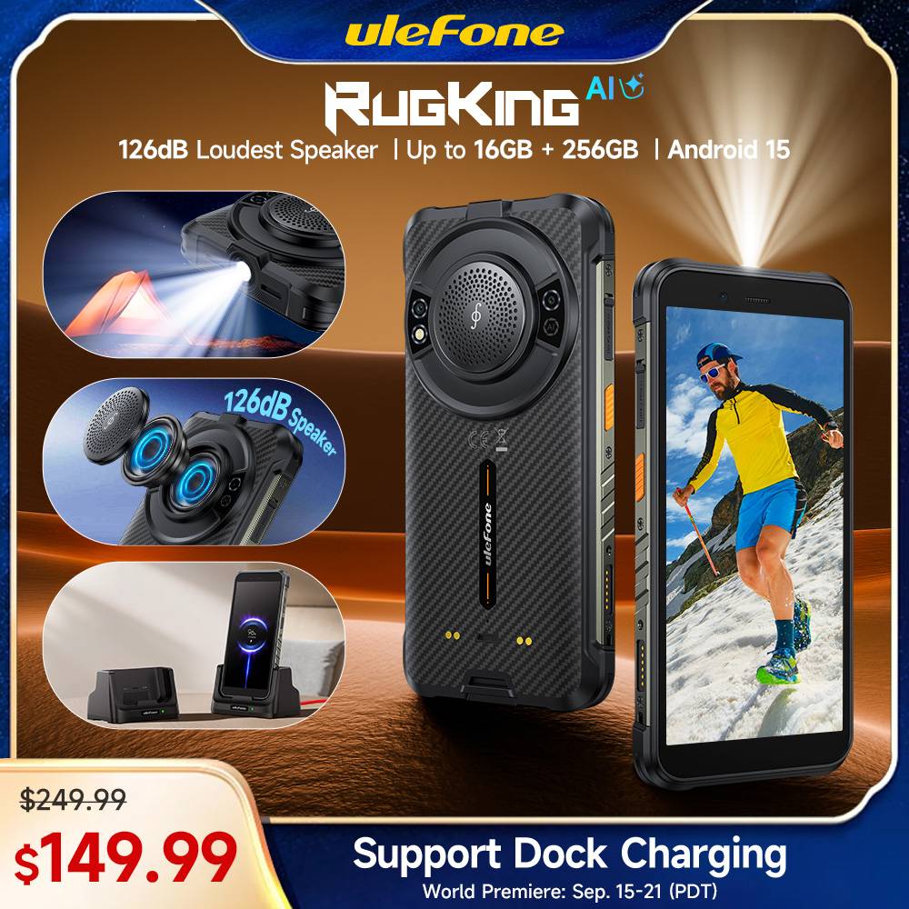 RugKing 4G Rugged Phone Android 15
