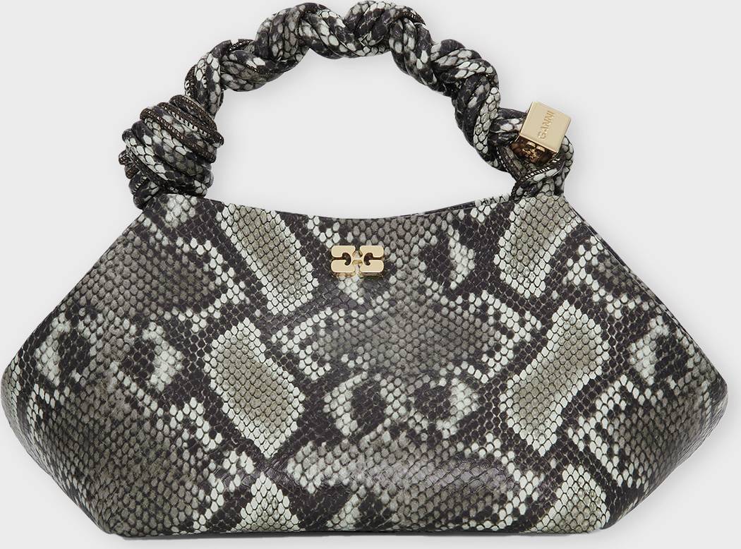 Ganni Bou Handbag With Python Print