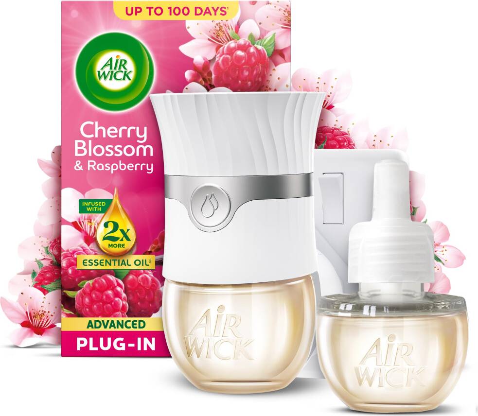 Air Wick Cherry Blossom Raspberry Advanced Electrical Plug In Kit
