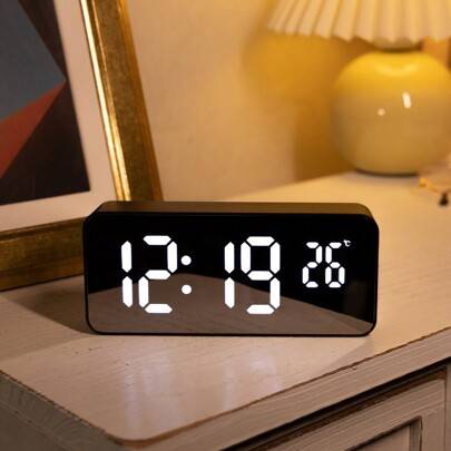 Shein LED Mirror Light Display Digital Clock