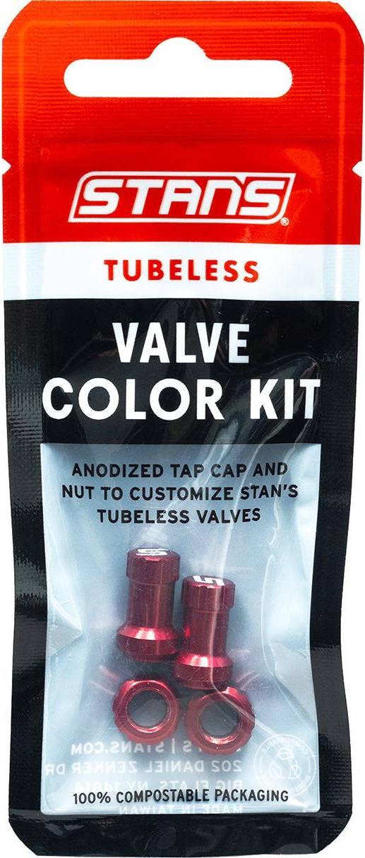 Tubeless Valve Color Kit - Red