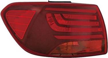 Depo Rear Light Left P21W Without Bulbs