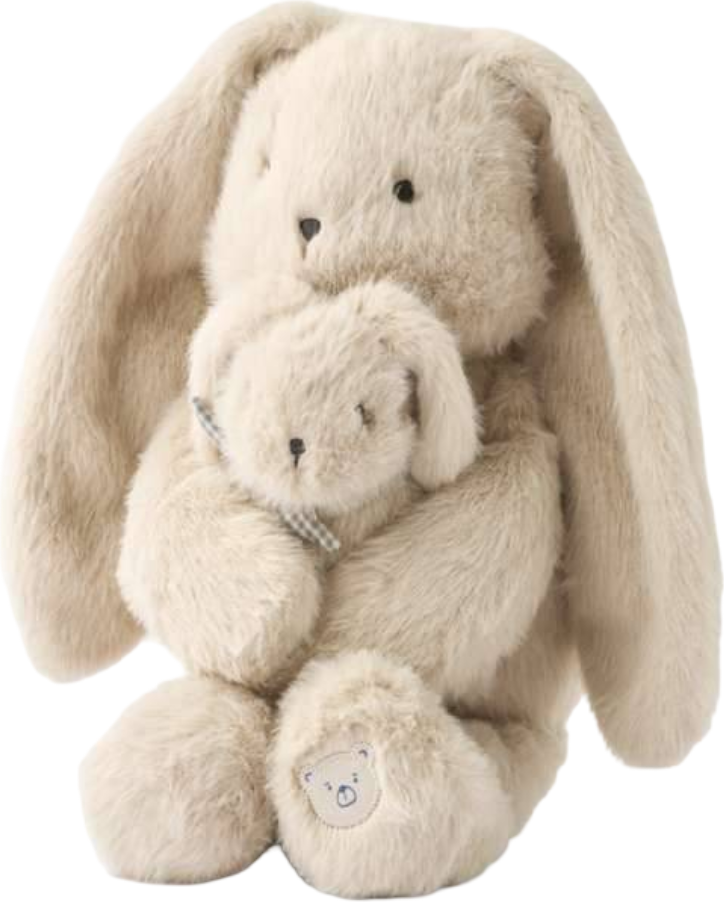Berto & Baby Rabbit Teddy 23cm
