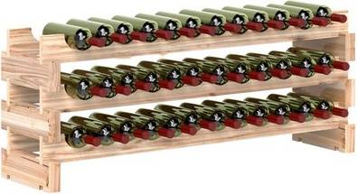 Homcom 36 Bottle Shelf Holder Wine Rack