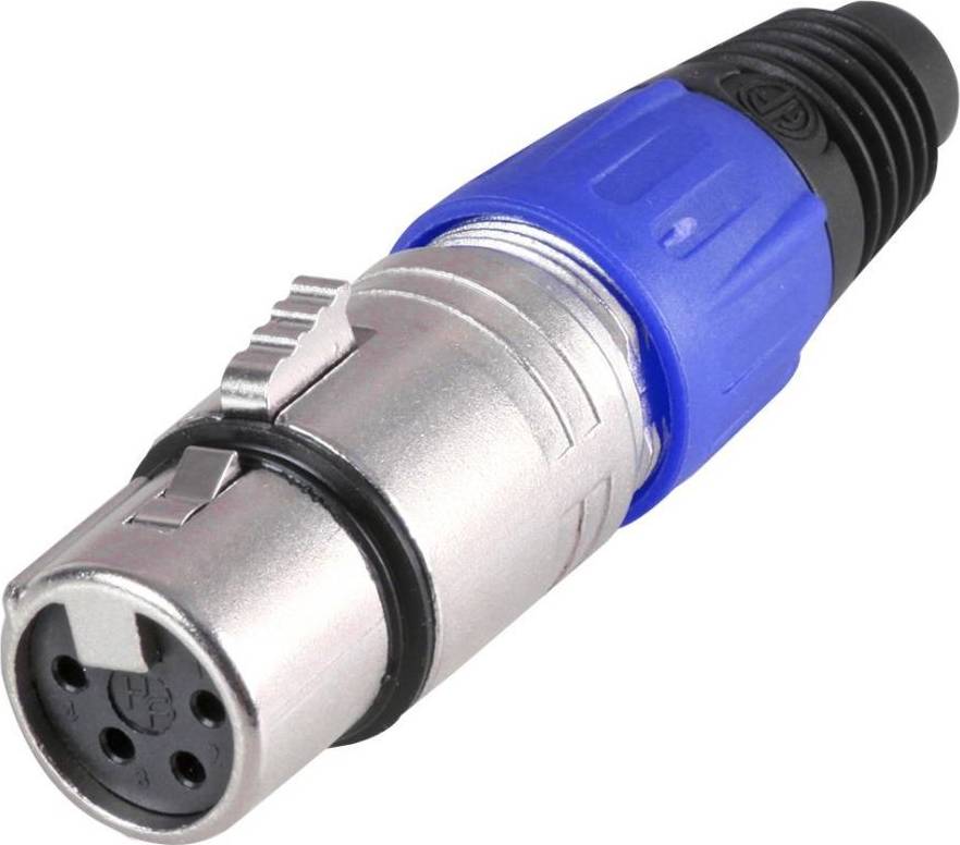 Pro Signal ProSignal 4 Pole XLR Socket Blue