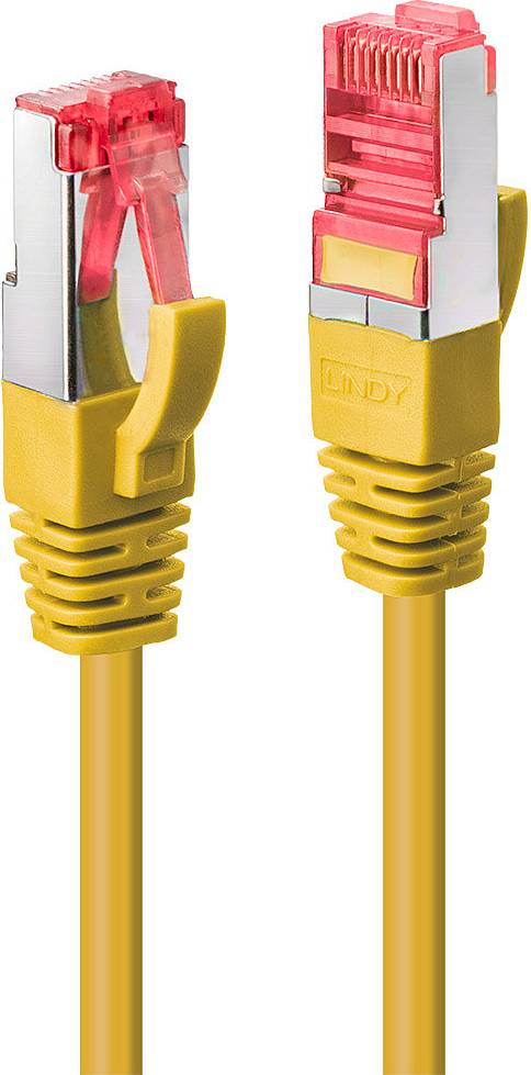 Lindy S/FTP Cat6 PVC RJ45 - RJ45 M-M Yellow 10m