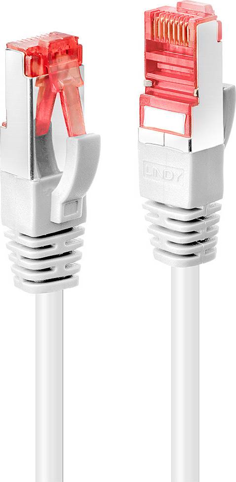 Lindy S/FTP Cat6 PVC RJ45 - RJ45 M-M White 10m