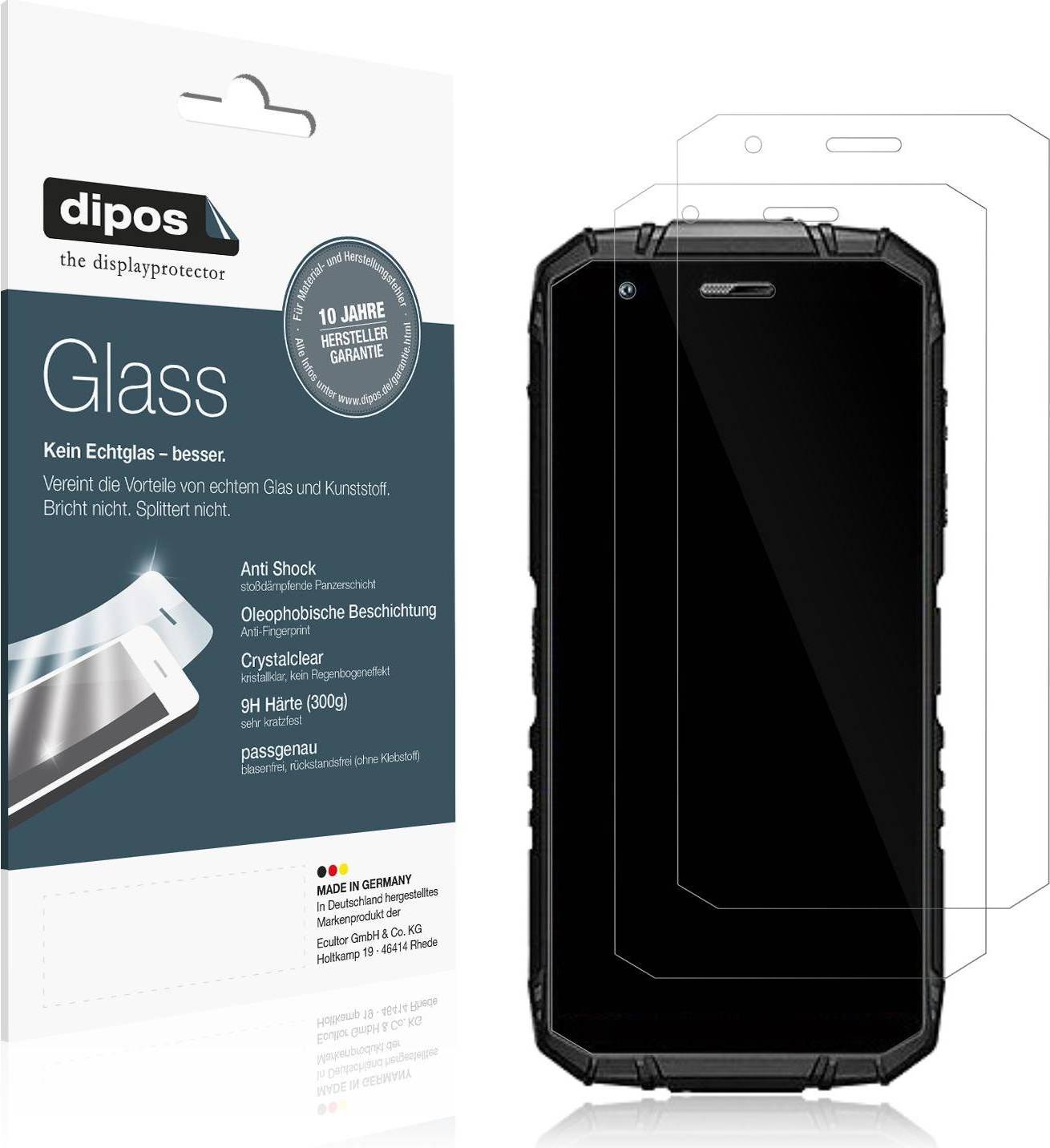 Dipos Screen Protector For Doogee S41 Max 9h