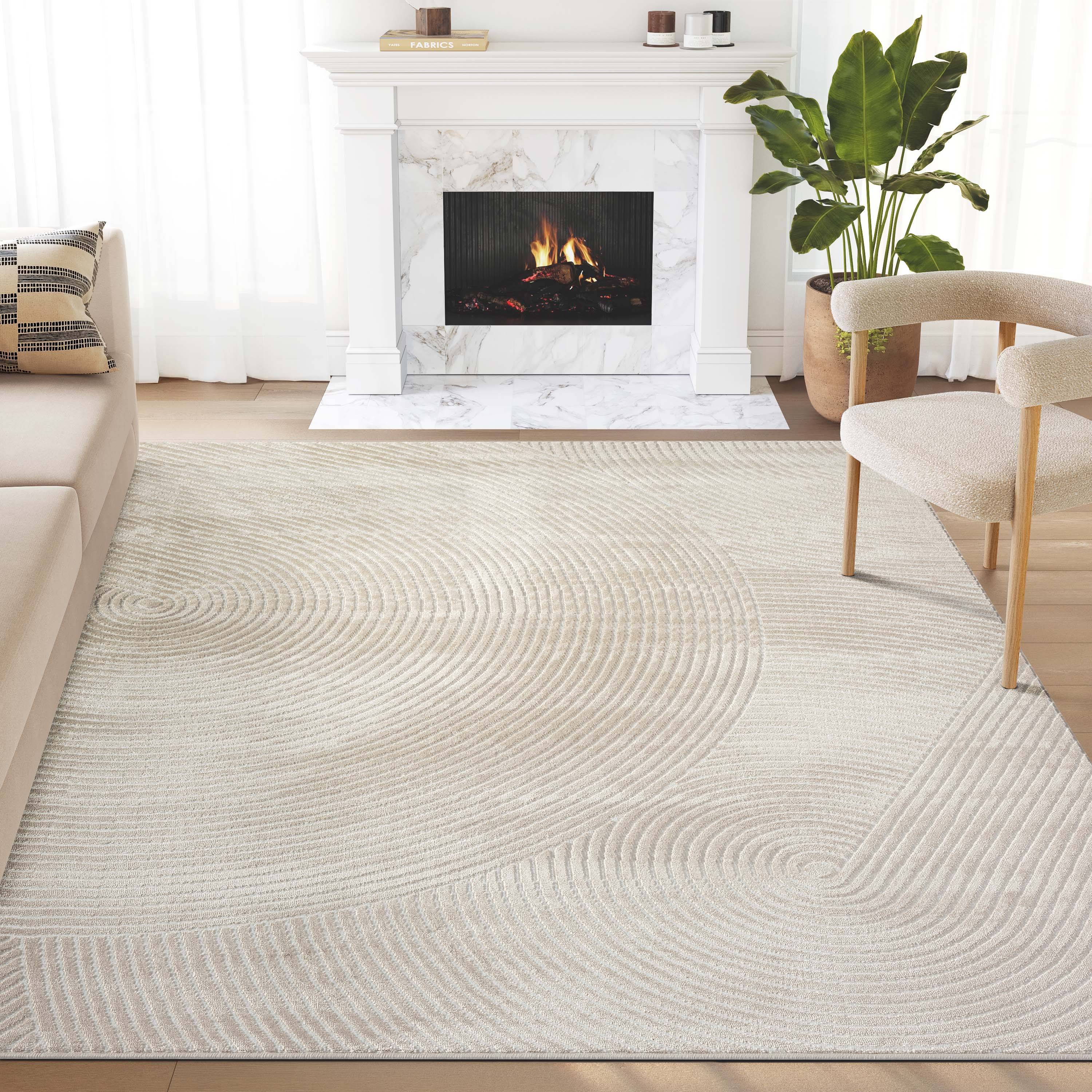 Abani Rugs Neutral 8 x 10 ft Loomed Area Rug Beige