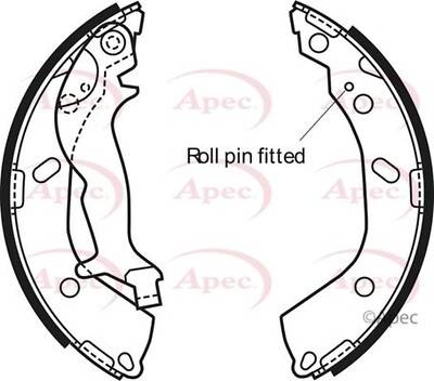 APEC Rear Brake Shoes Shu700
