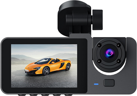 3 Cameras Dash Front Rear Inside Driving Video Recorder