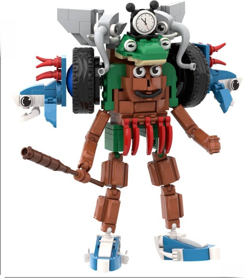 Italiana Brainrot Plastic Building Blocks