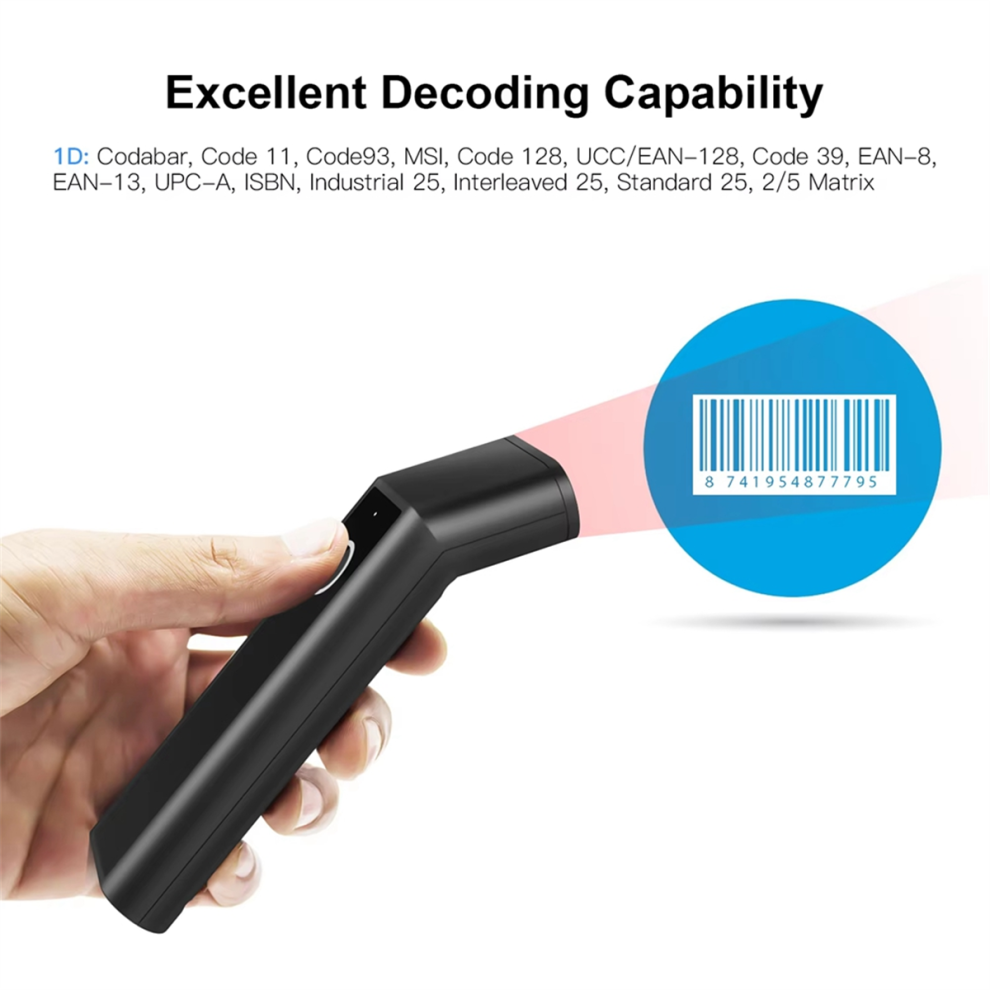 Adesso Handheld Barcode Scanner 2D