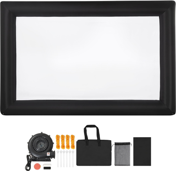 Inflatable projector screen KffKff 20FT Inflatable Outdoor Movie Screen