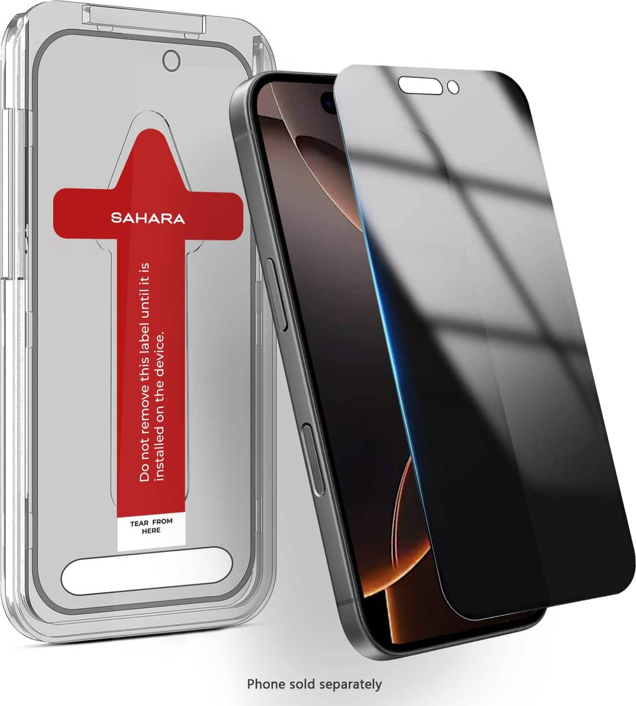 SaharaCase Easy Apply Tempered Glass Screen Protector iPhone 17 Pro