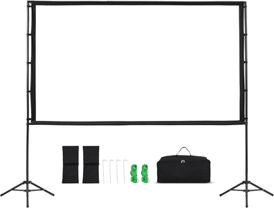 Portable projector KffKff 100-Inch Portable Projector Screen
