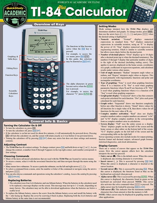 Ti 84 Ti 84 Plus Calculator A Quickstudy Laminated Reference Guide (Paperback)