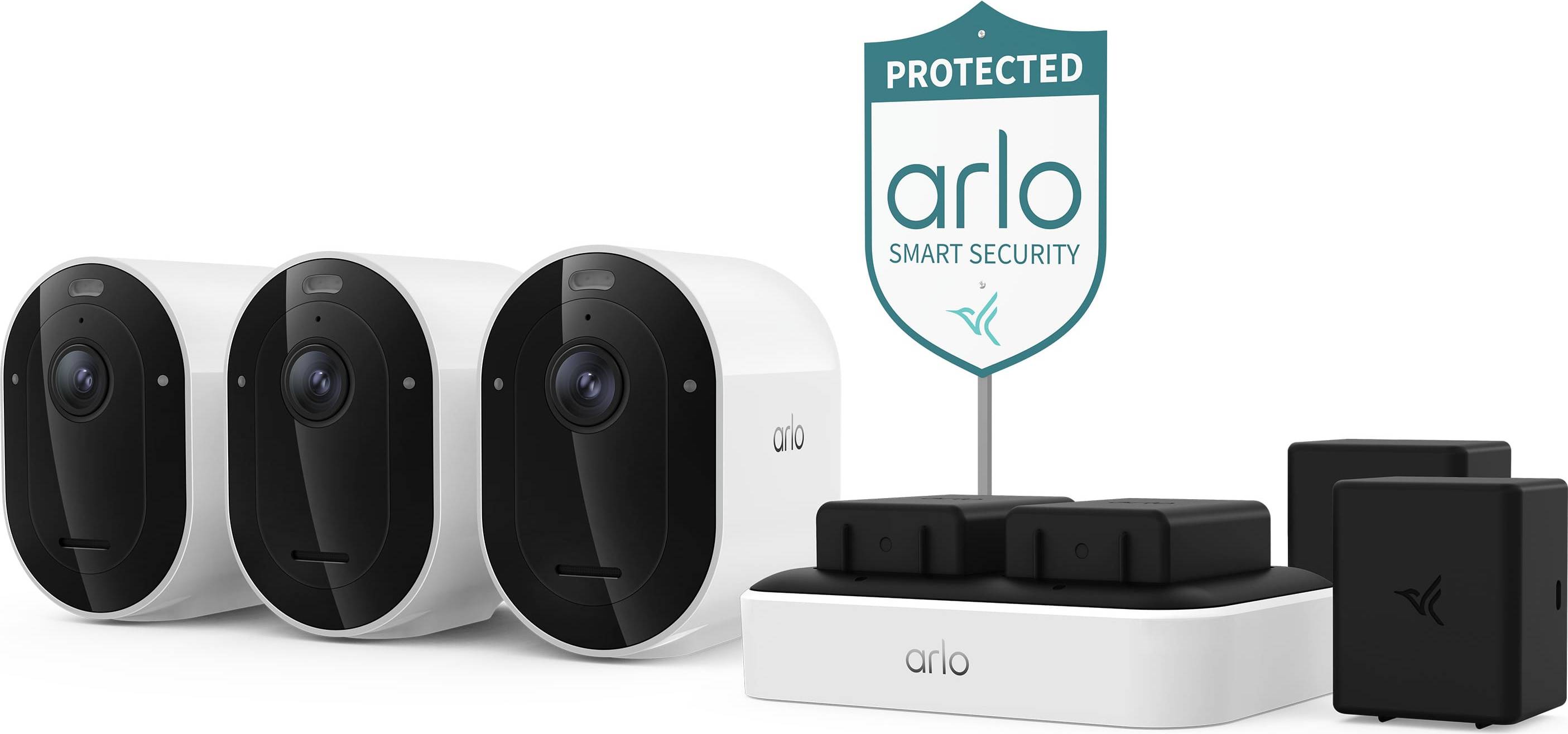 Arlo security cameras Arlo Pro 3-Camera Wireless 2K Security Camera