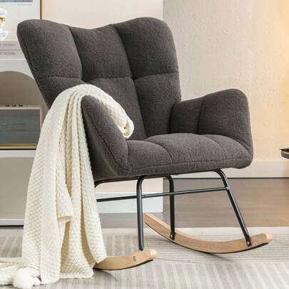 Nursery chair Shein Modern Nursery With High Backrest Rocking Chair