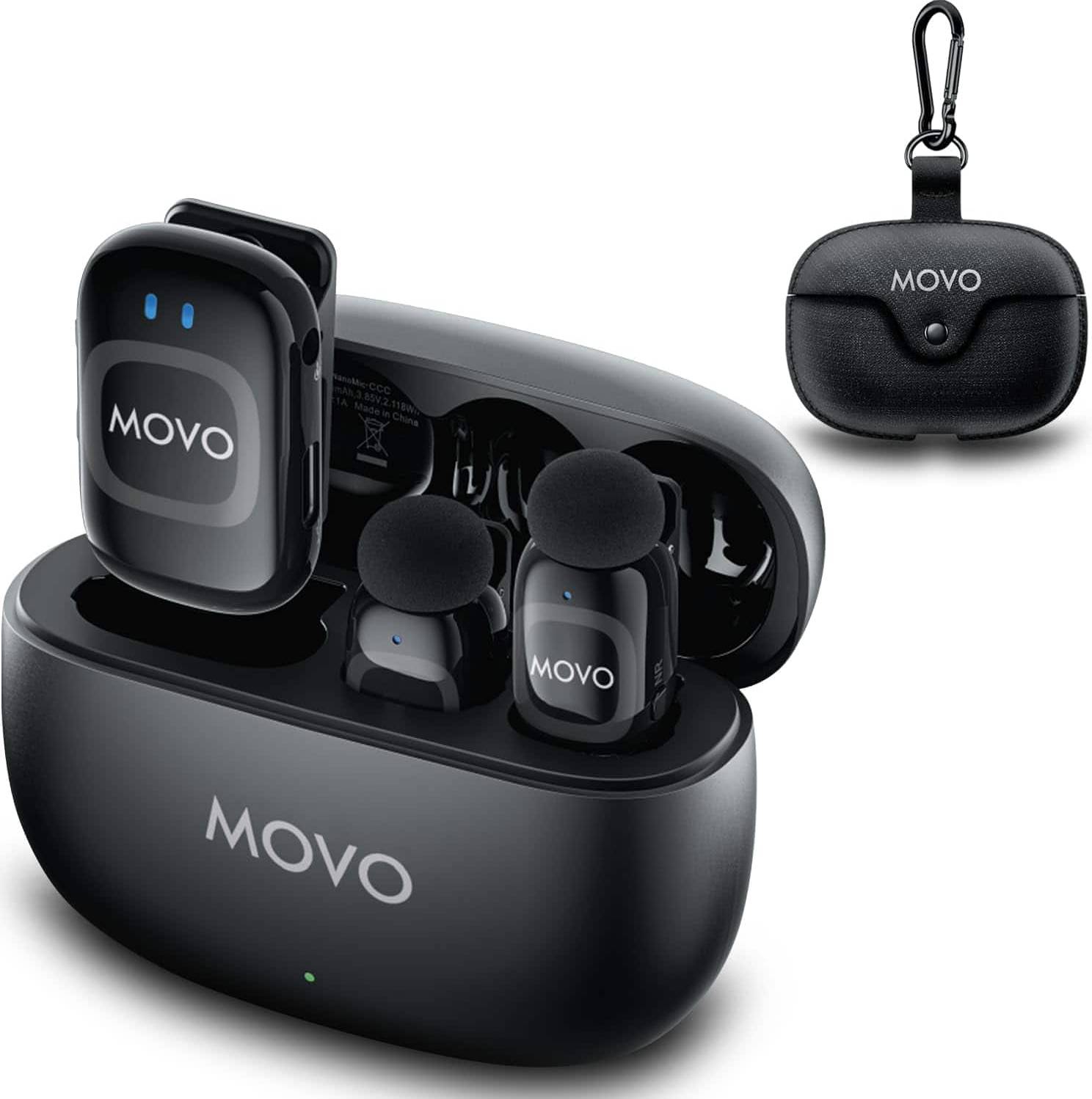 Wireless lavalier microphone Movo NanoMic Wireless Lavalier Microphone System