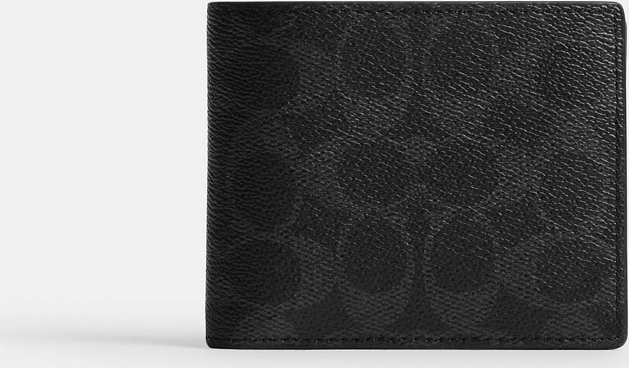 Coach 3 In 1 Wallet In Signature Canvas - Black
