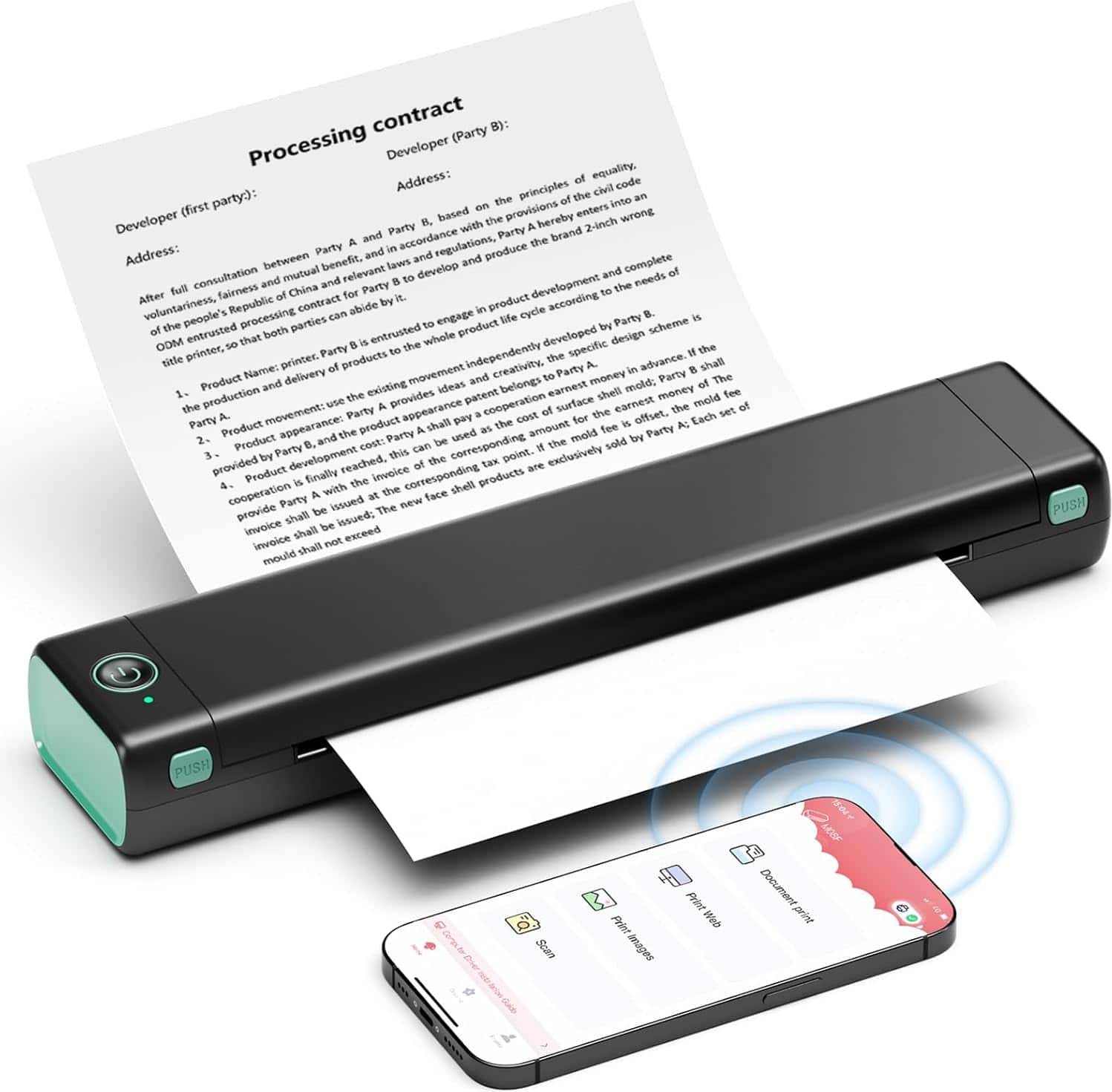 Thermal printers Phomemo M08F Portable Wireless Printer