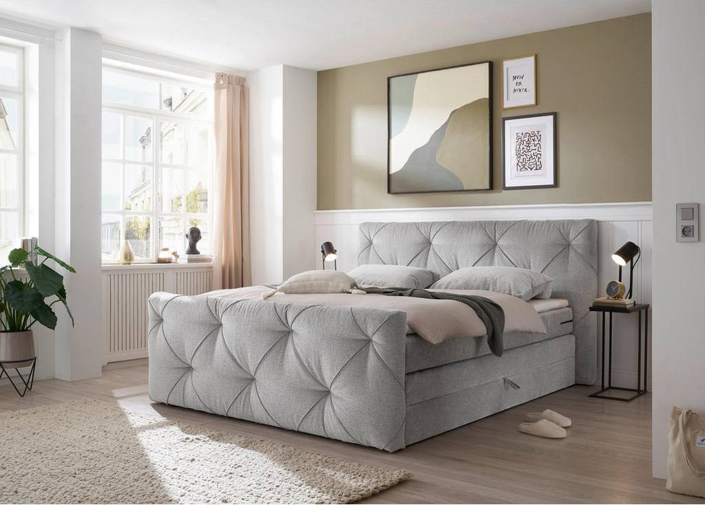 I boxx Boxx Grau Boxspringbett