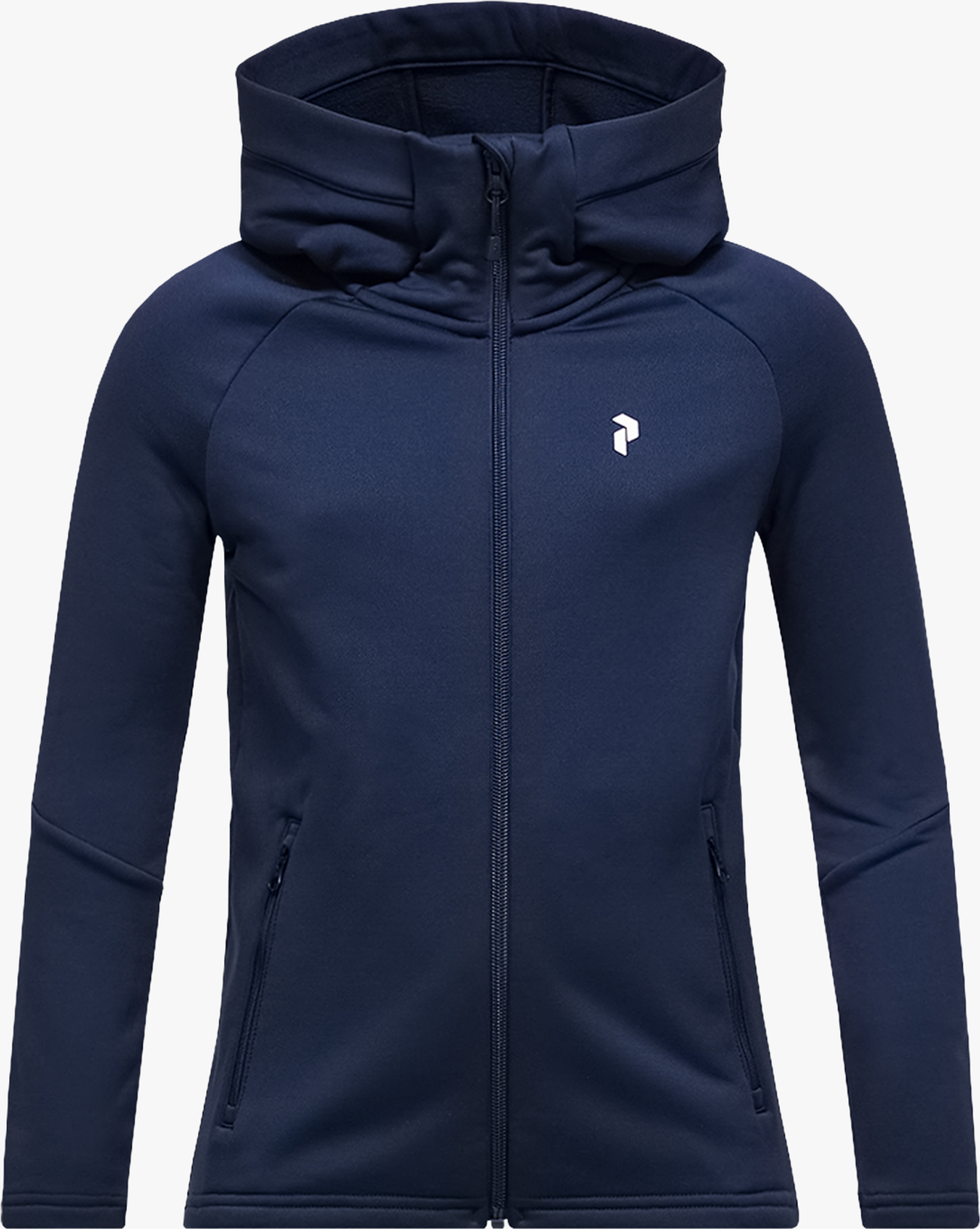 Peak Performance Rider Essentials Zip Hood Fleecejacka Barn - Blue