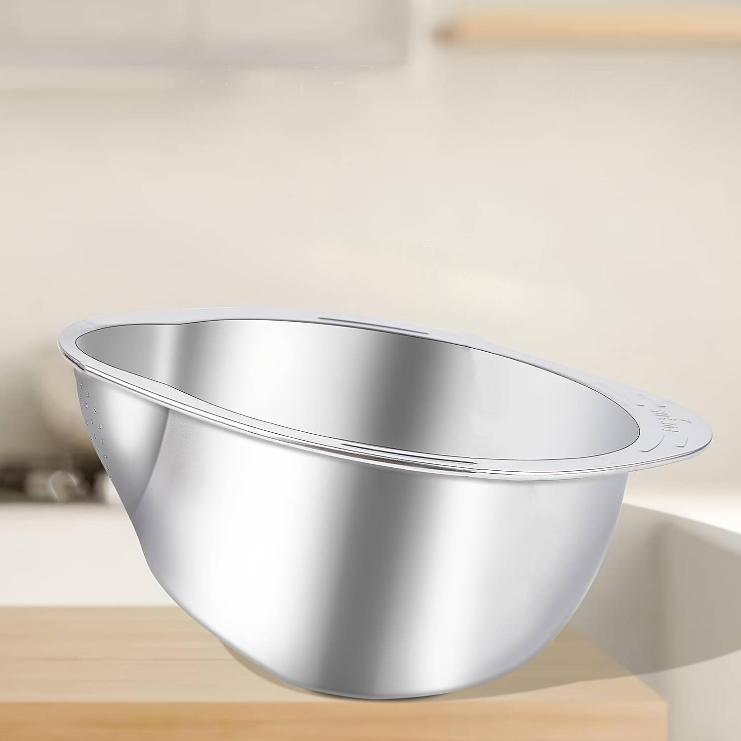 Temu Stainless Steel Rice Washing Colander