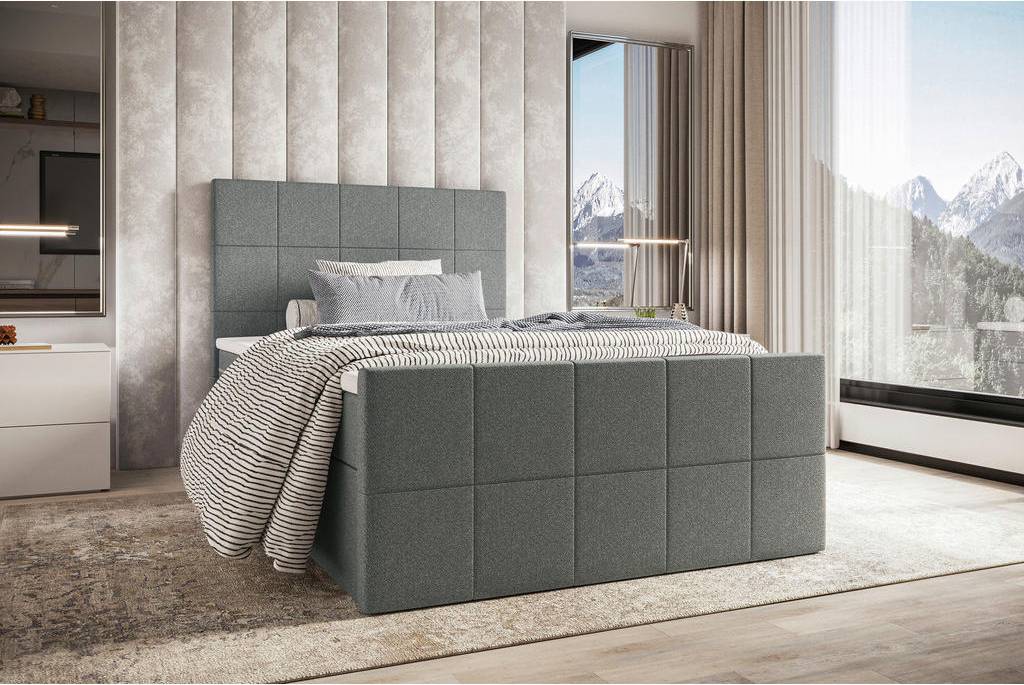 I boxx Boxx Boxbett Grau Boxspringbett
