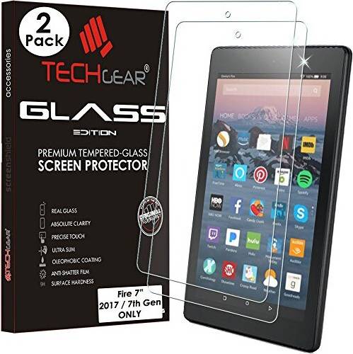 TechGear Glass Edition Screen Protector Previous Amazon Fire 7 Tablet