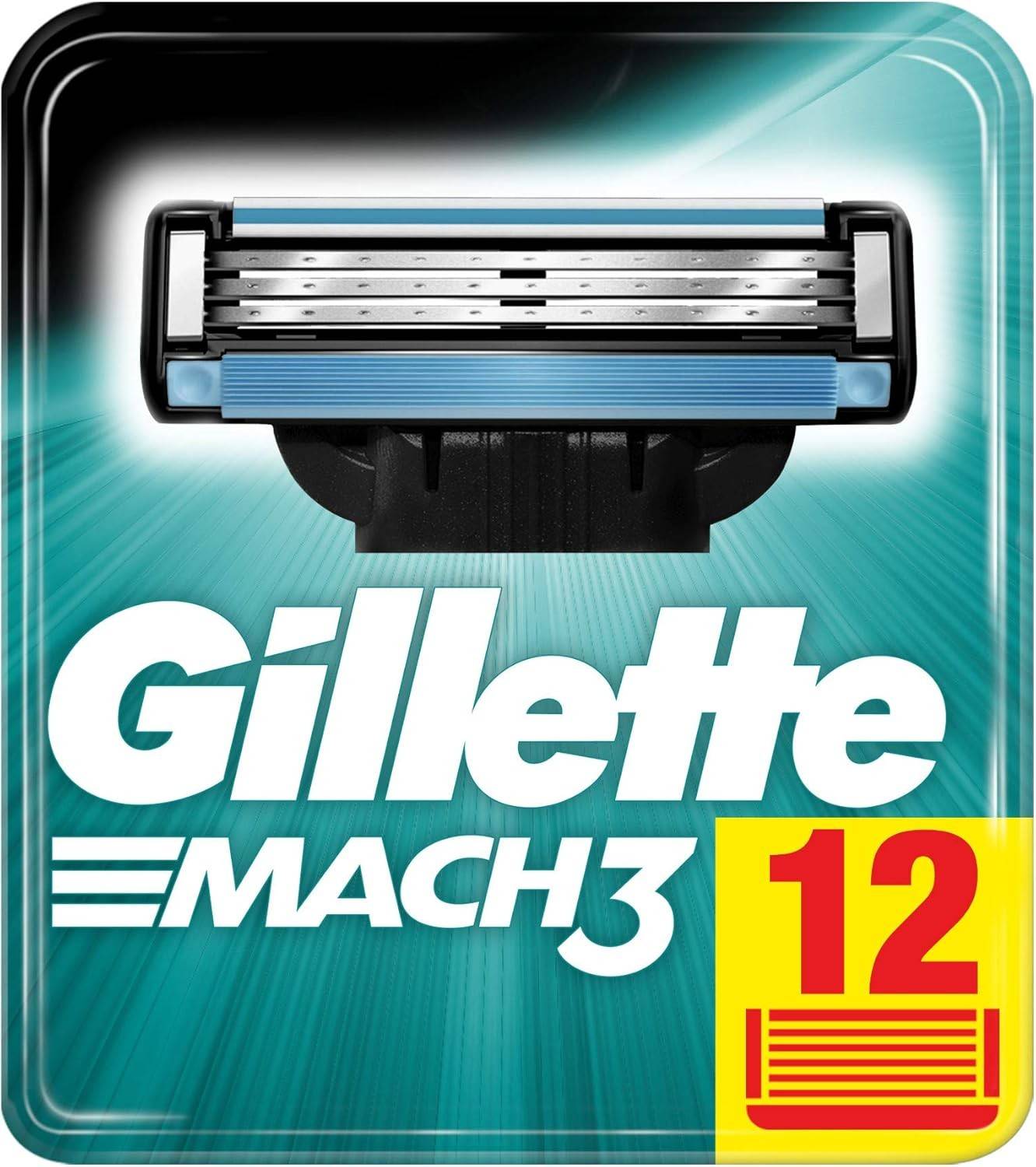 Gillette mach3 Gillette Mach3 Lame Ricambio Rasoio Uomo 12 Pezzi