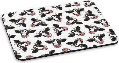 Gift Base Cow Pattern Pc Computer Mouse Mat Pad