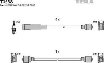 T355S Ignition Lead Set
