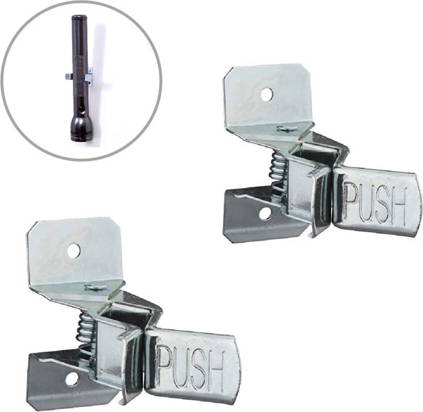 Homesmart Spring Loaded Wall Mounted Tool Clips
