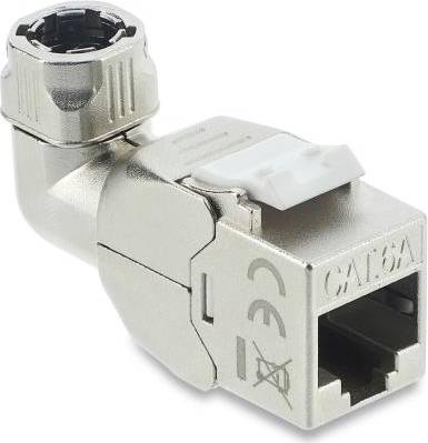 DeLock Keystone-modul RJ45 LSA Cat 6A 90°
