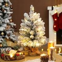 Homcom Prelit Small 2ft Green Christmas Tree
