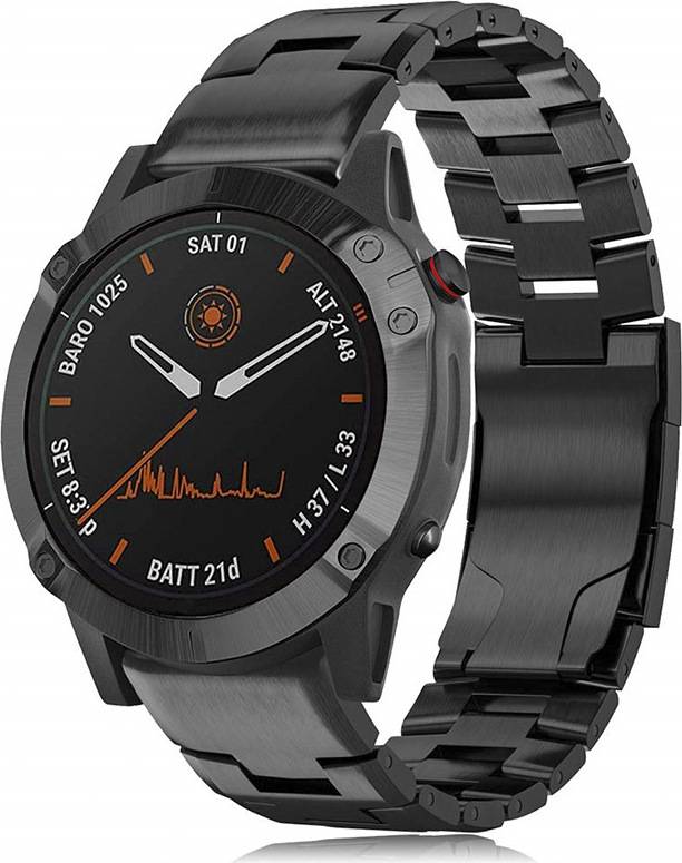 Garmin urrem 22mm INF Quick Release Urrem Titanium Sort