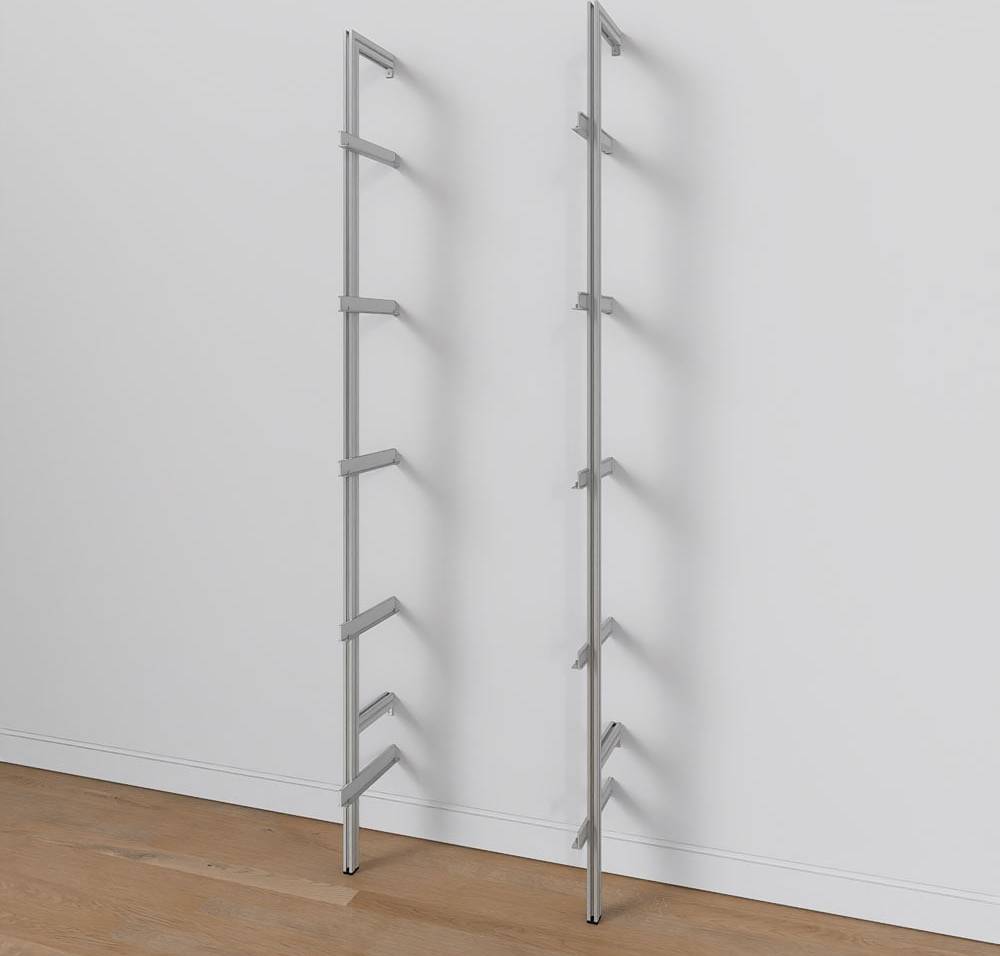 Aluminum Rectangular Bracket Shelf ALUMPAL-12SS